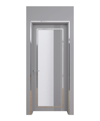BY-6001V Porte intérieure Laqué Vitrée